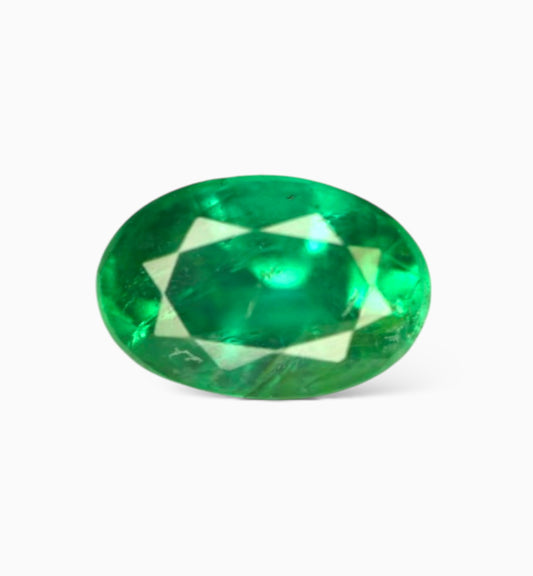 Natural Zambian Emerald Stone 0.49 carat Oval Shape Size 6.1x4.1mm