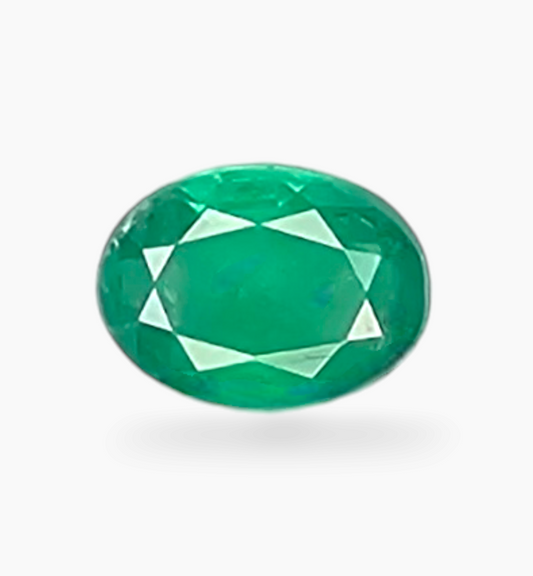 Natural Zambian Emerald Stone 0.72 Carat Oval Shape Size 7x5mm