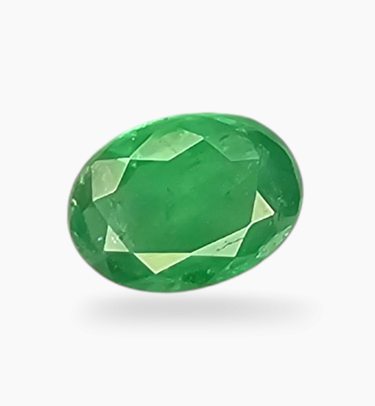 Natural Zambian Emerald Stone 0.72 Carat Oval Shape Size 7x5mm