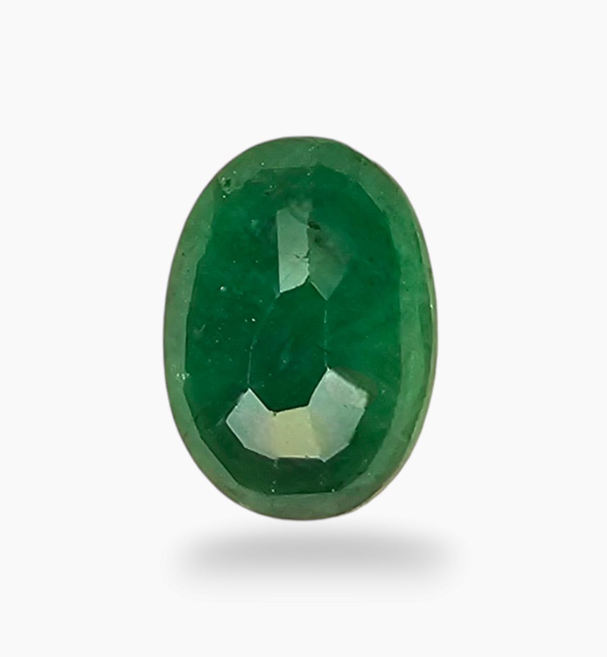 Natural Zambian Emerald Stone 0.82 Carat Oval Shape Size 7.2x5.2mm