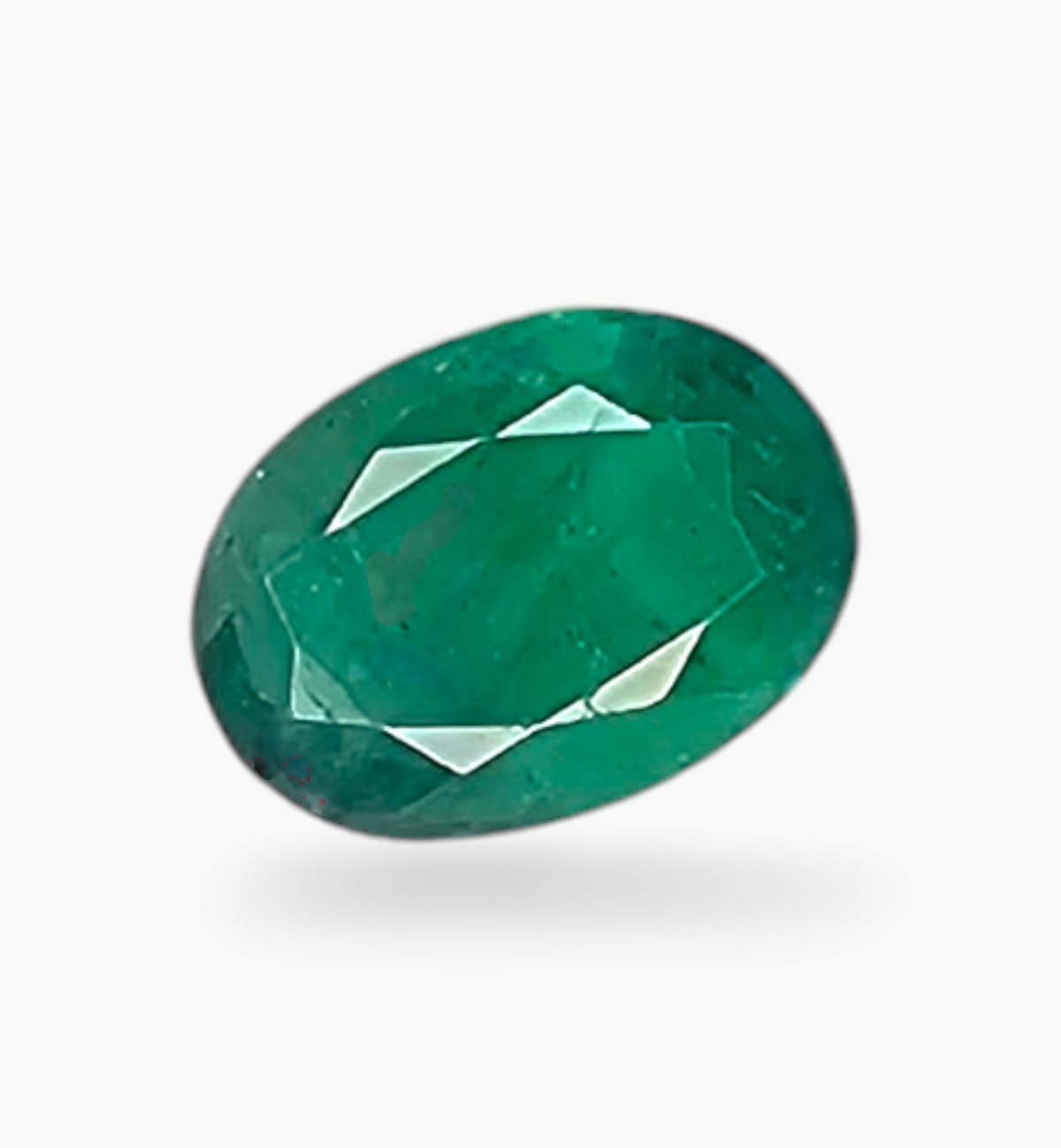 Natural Zambian Emerald Stone 0.82 Carat Oval Shape Size 7.2x5.2mm