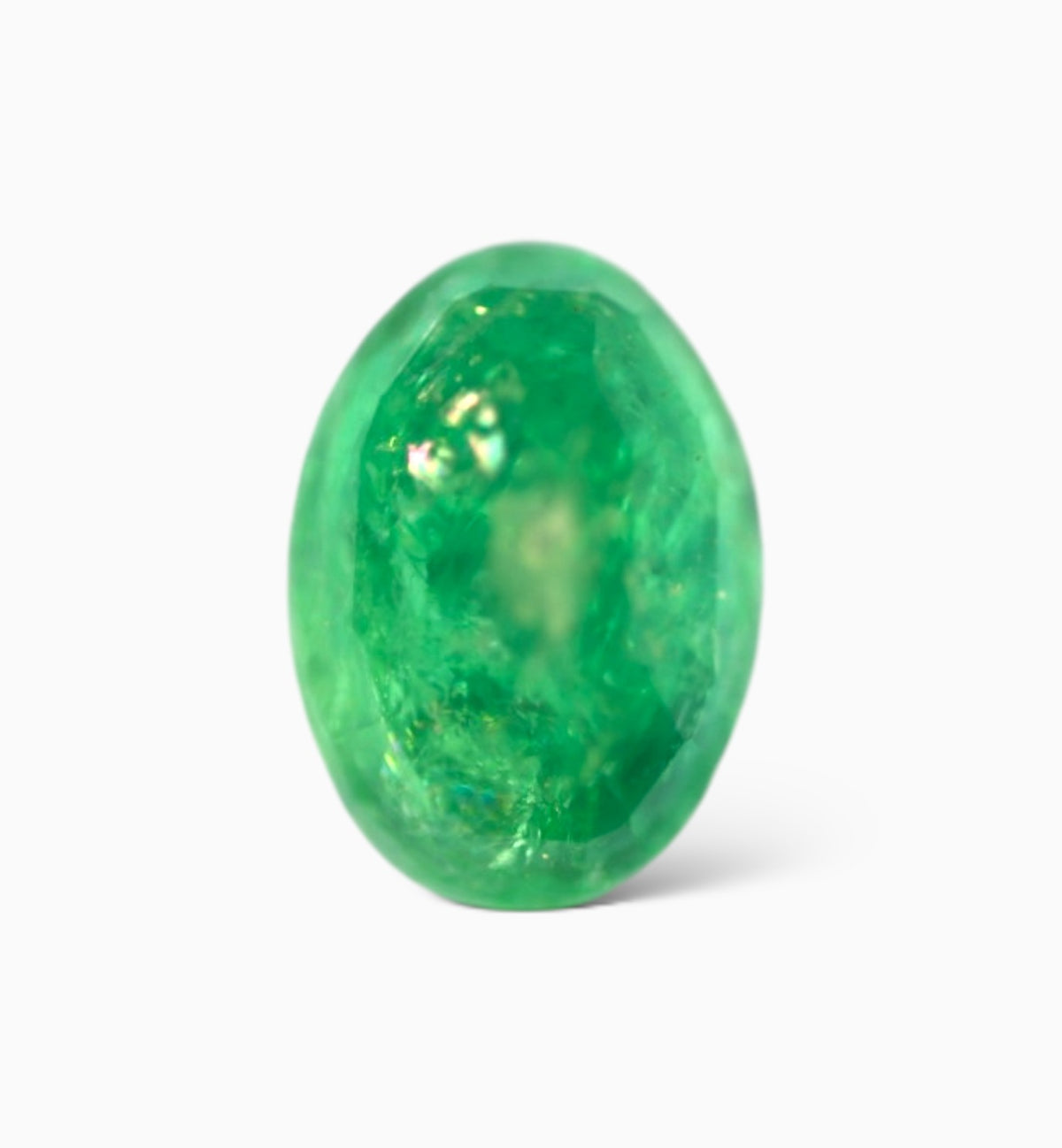 Natural Zambian Emerald Stone 0.84 Carat Oval Shape Size 7.1x5mm