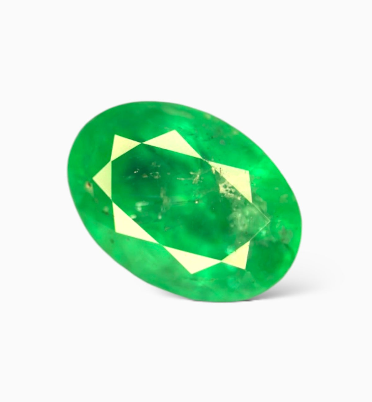 Natural Zambian Emerald Stone 0.84 Carat Oval Shape Size 7.1x5mm