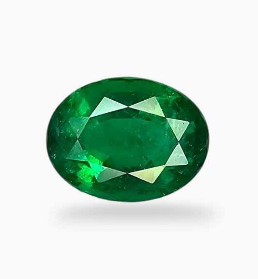 Natural Zambian Emerald Stone 4.66 Carat Oval Shape Size 11.7x9mm