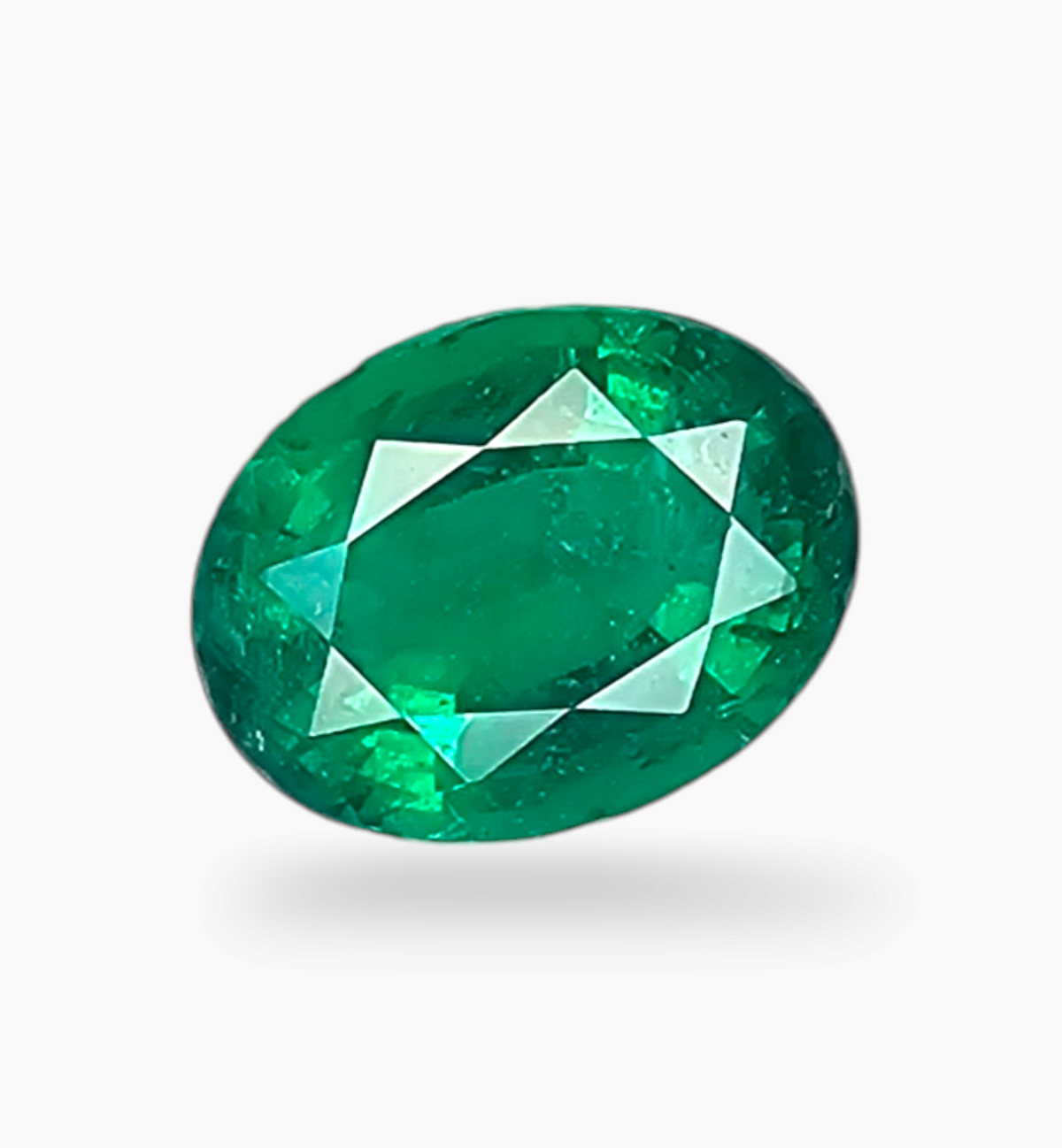 Natural Zambian Emerald Stone 4.66 Carat Oval Shape Size 11.7x9mm