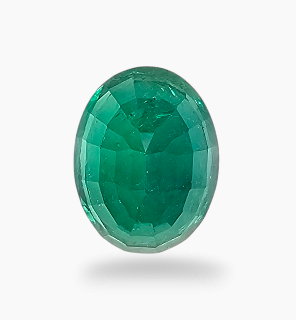 Natural Zambian Emerald Stone 4.66 Carat Oval Shape Size 11.7x9mm