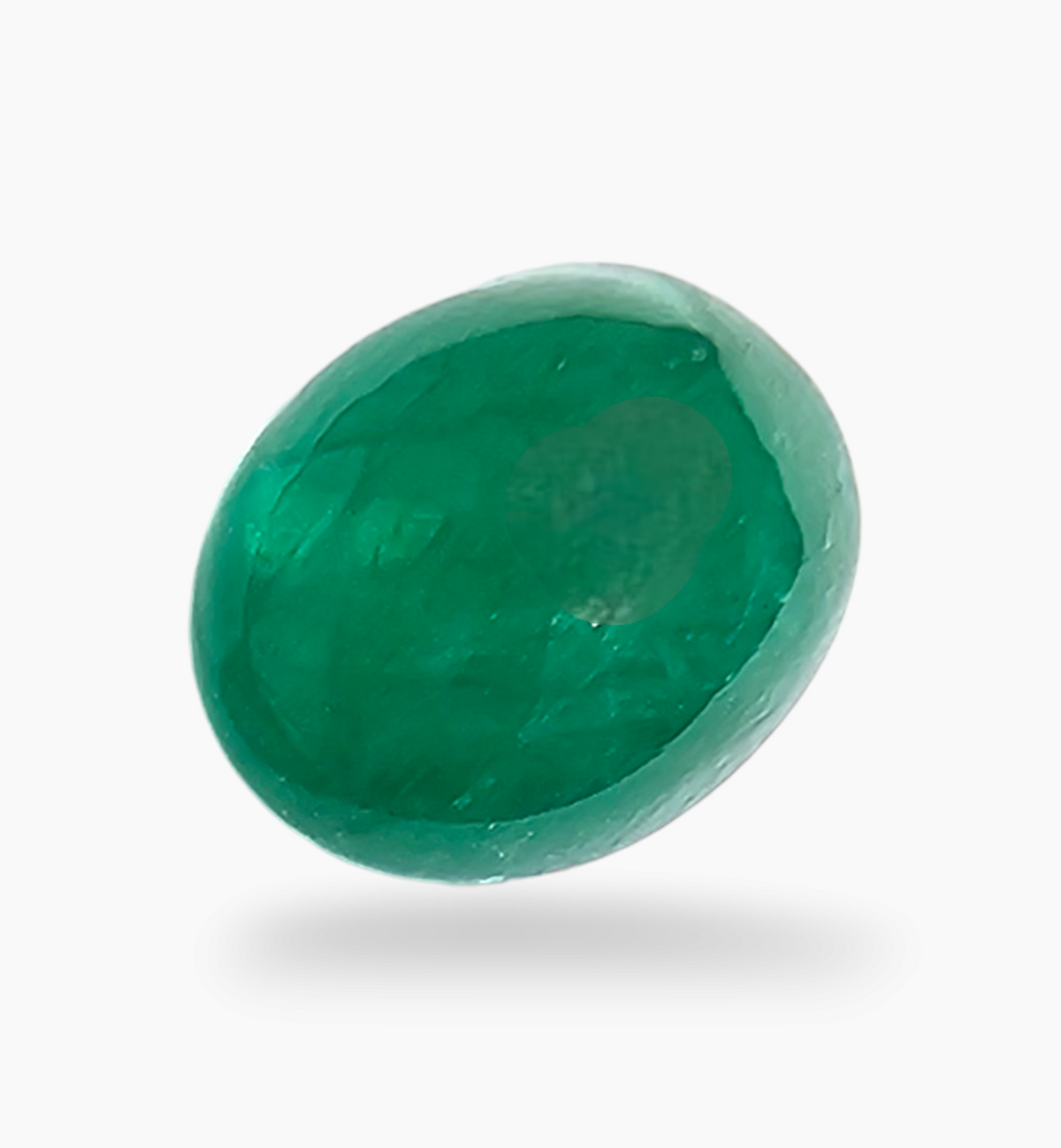 Natural Zambian Emerald Stone 3.45 Carat Oval Cabochon Shape Size 10x8.3mm