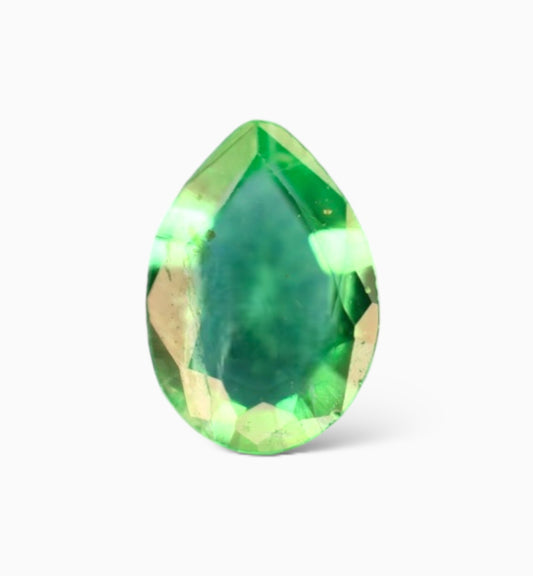 Natural Zambian Emerald Stone 0.27 Carat Pear Shape Size 5.7x4.5mm