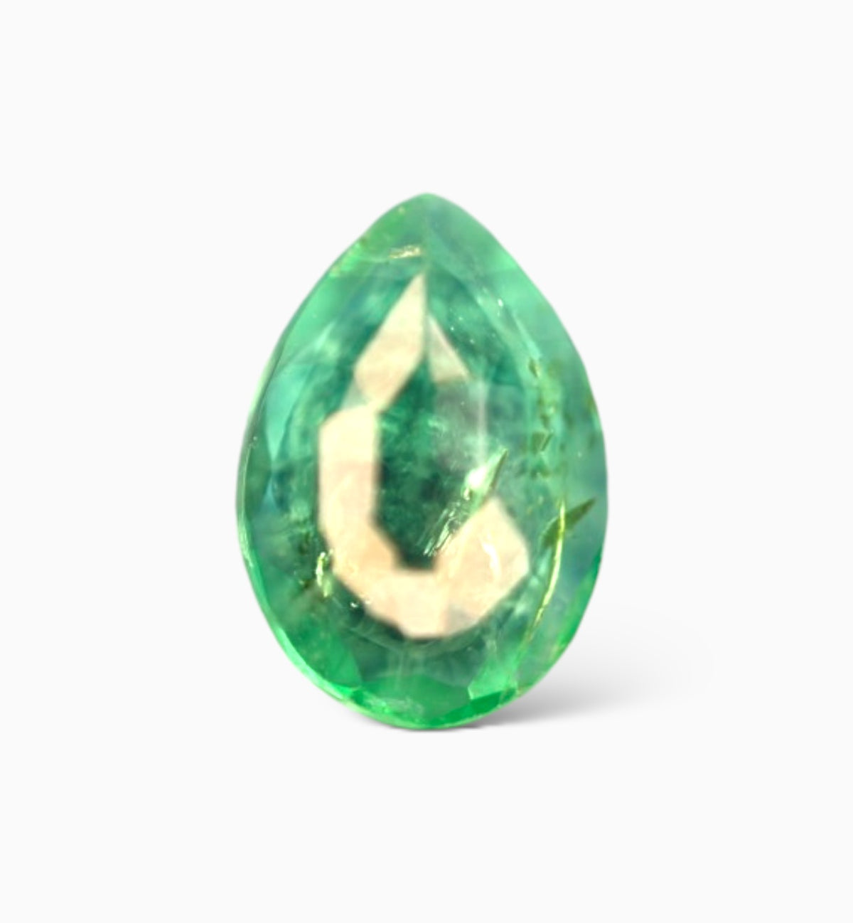Natural Zambian Emerald Stone 0.27 Carat Pear Shape Size 5.7x4.5mm