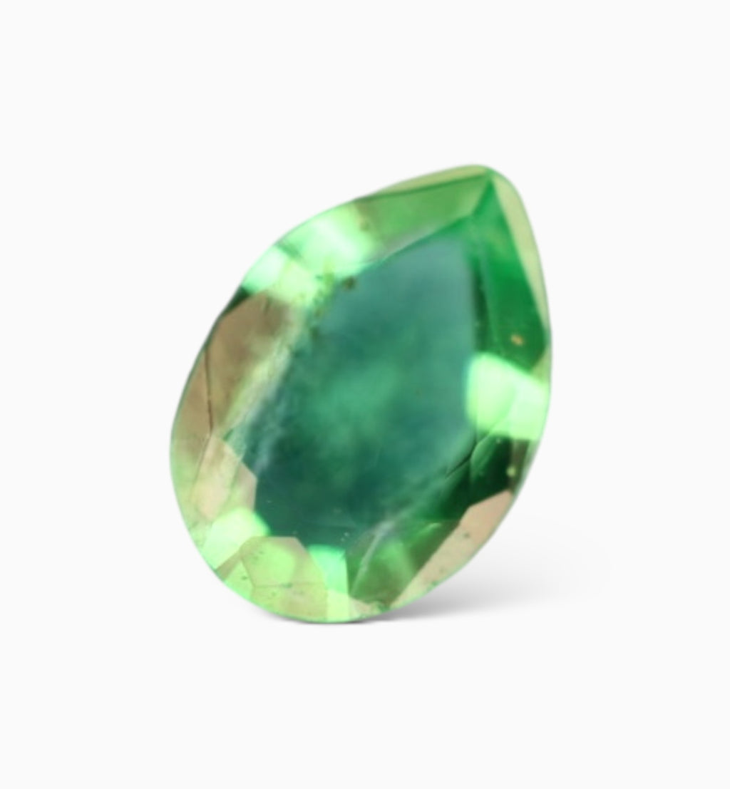 Natural Zambian Emerald Stone 0.27 Carat Pear Shape Size 5.7x4.5mm