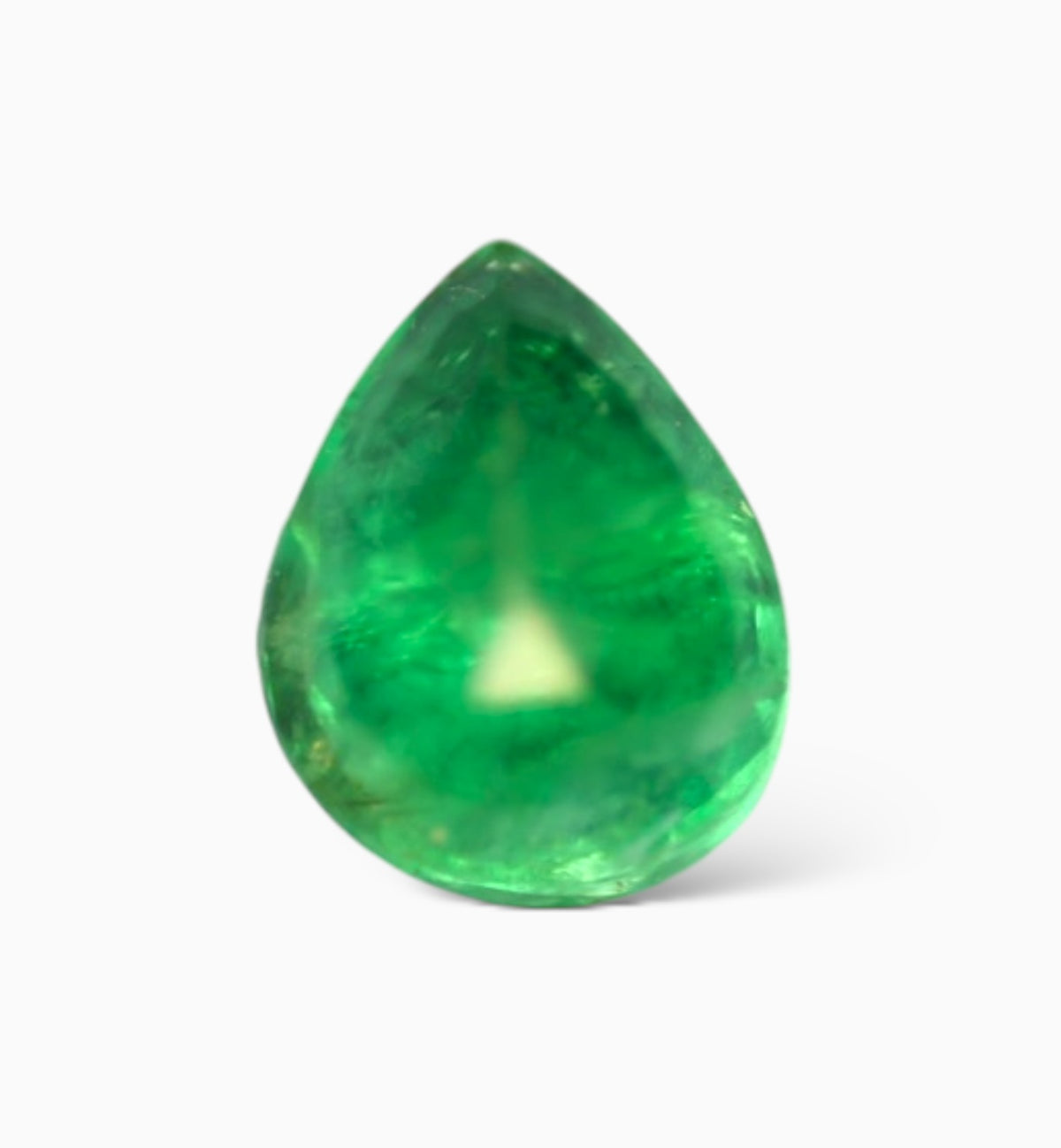 Natural Zambian Emerald Stone 0.51 Carat Pear Shape Size 5.7x4.5mm