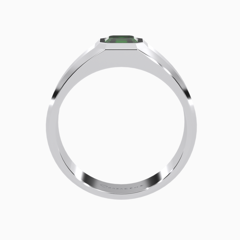 Emerald Ring Abtin Silver