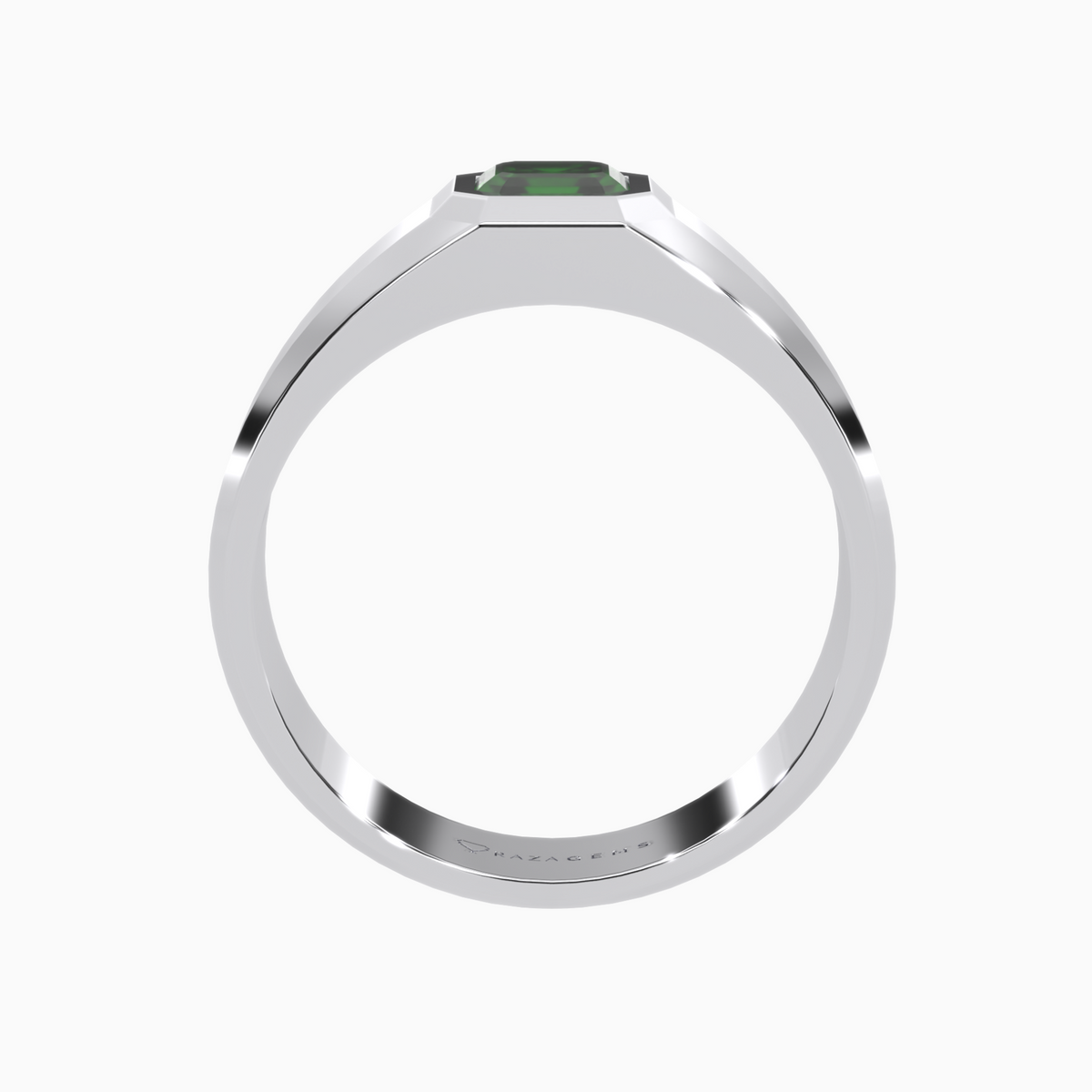 Emerald Ring Abtin Silver