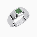 Emerald Ring Abtin Silver