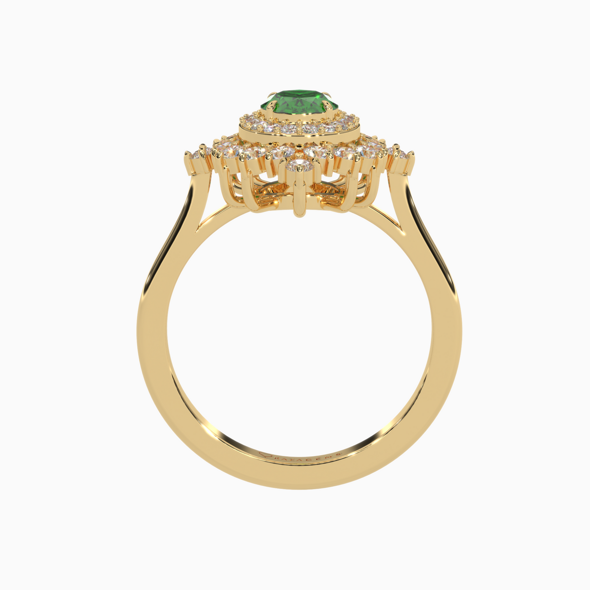 Emerald Ring Anoosheh 18K Yellow Gold