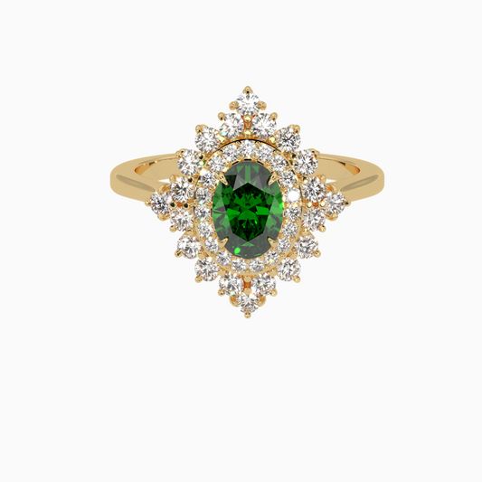 Emerald Ring Anoosheh 18K Yellow Gold