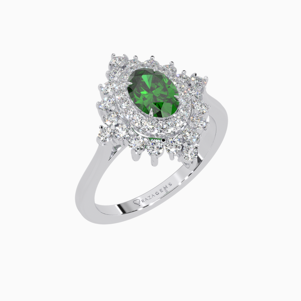 Emerald Ring ArA 18K White Gold