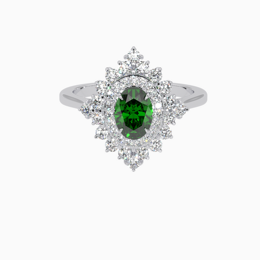 Emerald Ring ArA 18K White Gold