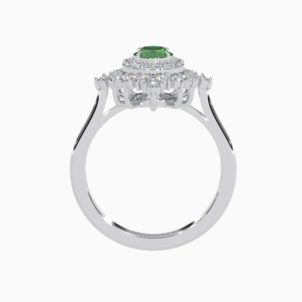 Emerald Ring ArA 18K White Gold