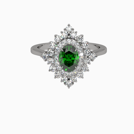 Emerald Ring Arghavan Silver