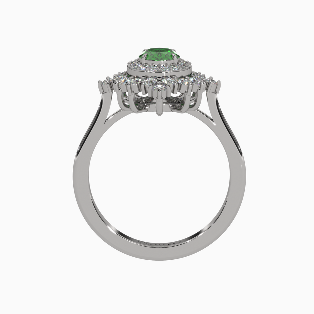 Emerald Ring Arghavan Silver