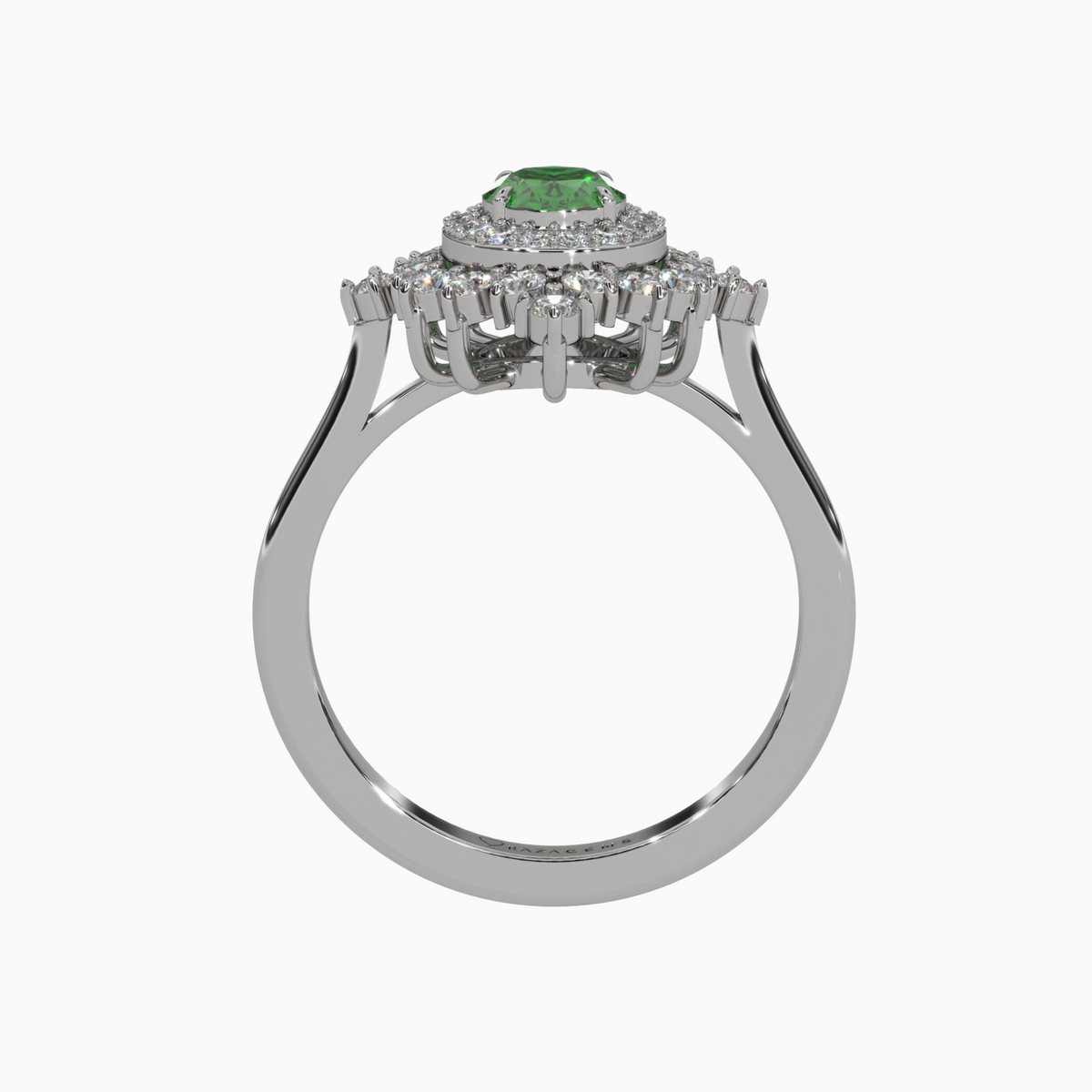 Emerald Ring Arghavan Silver