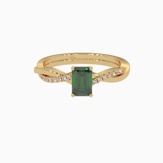 Emerald Ring ArmaghAn 18K Yellow Gold