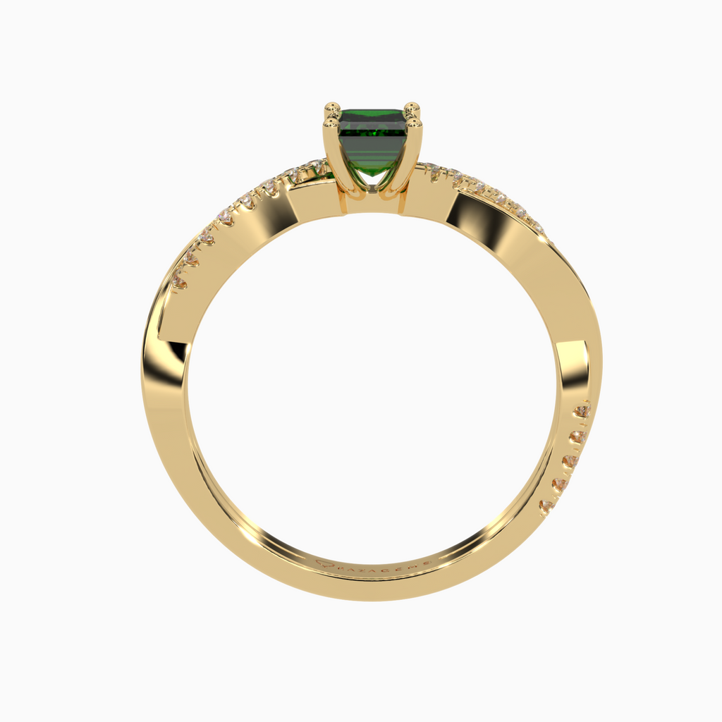 Emerald Ring ArmaghAn 18K Yellow Gold