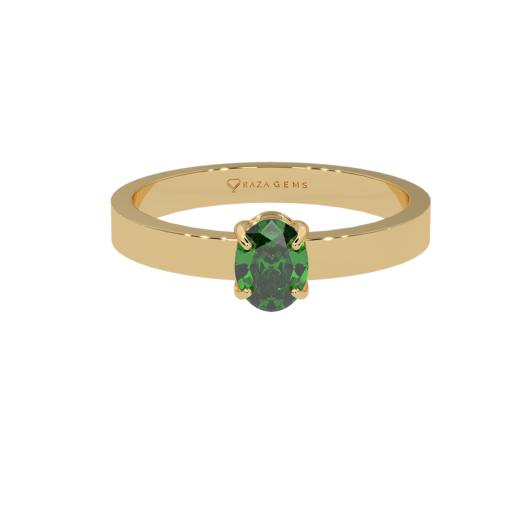 Emerald Ring  ArsalAn 18K Yellow Gold