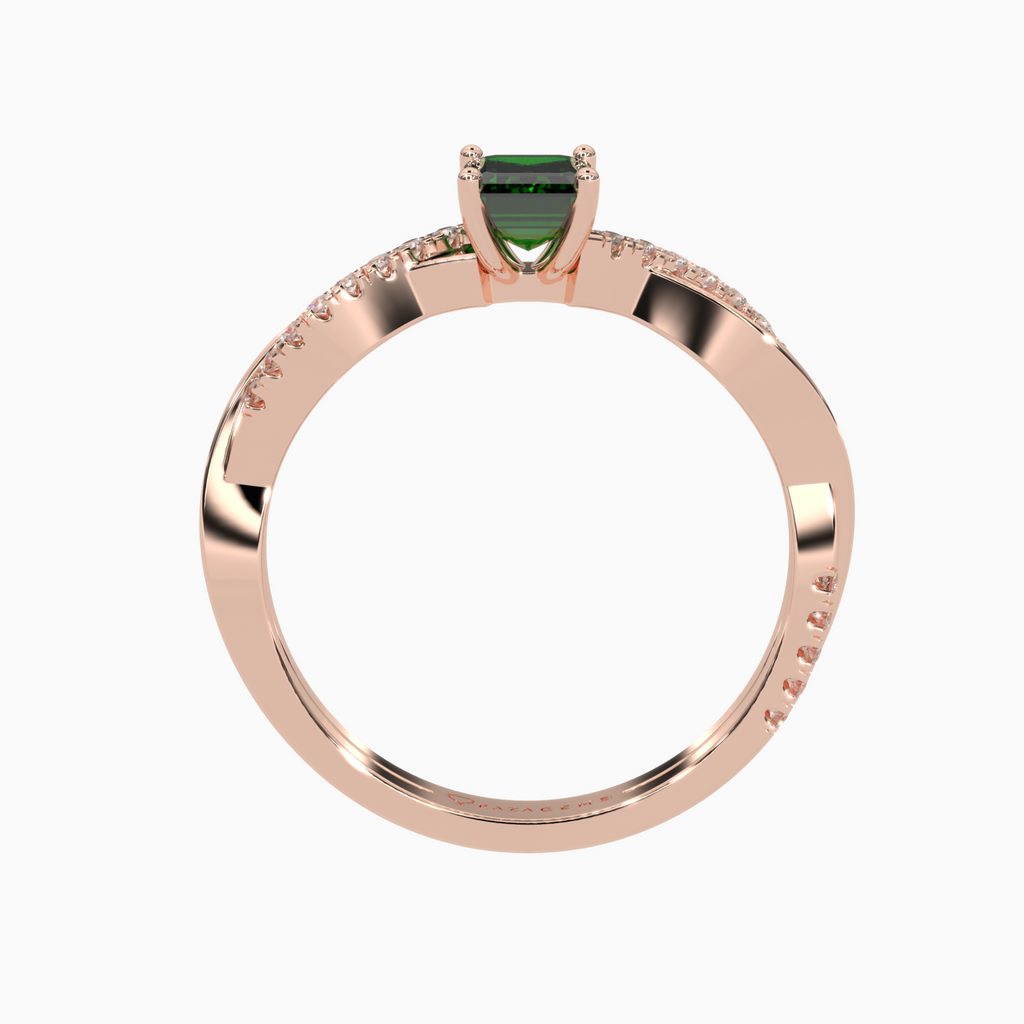 Emerald Ring Assieh 18K Rose Gold