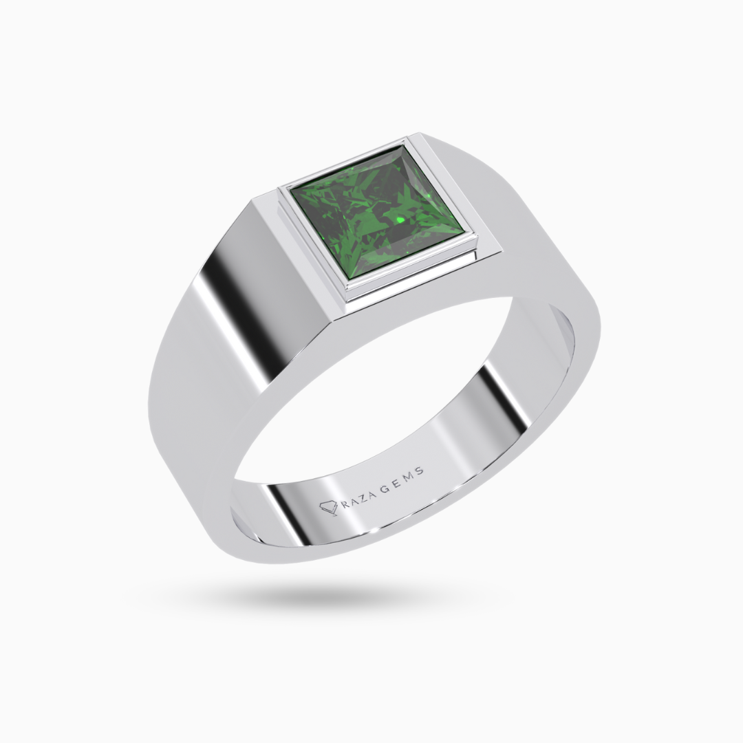 Emerald Ring Atash Silver