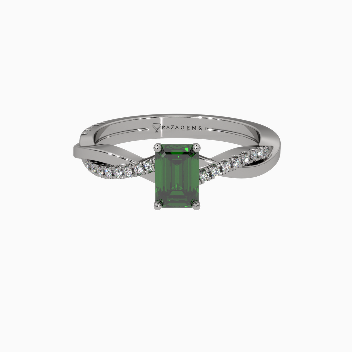 Emerald Ring Atefeh Silver 925
