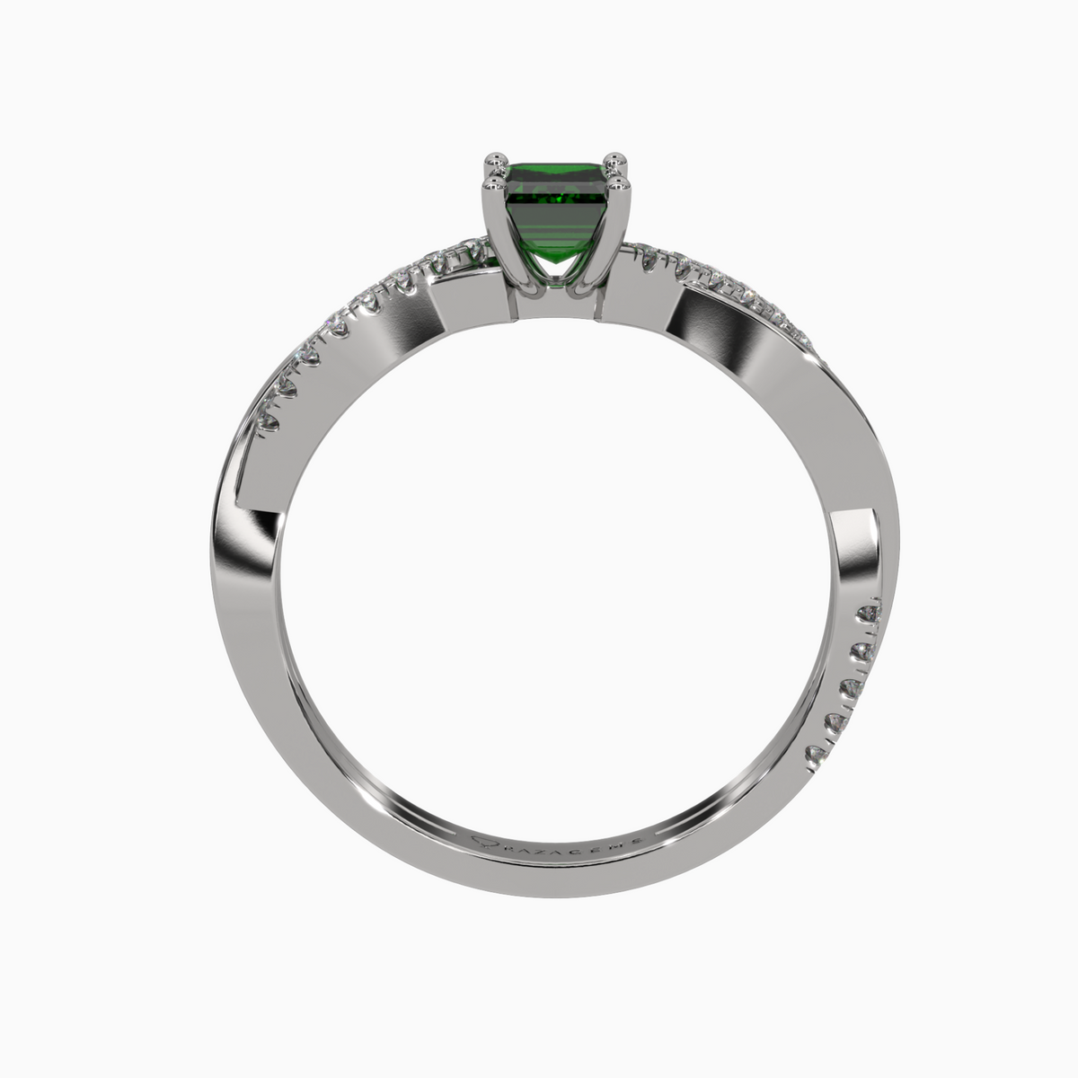 Emerald Ring Atefeh Silver 925