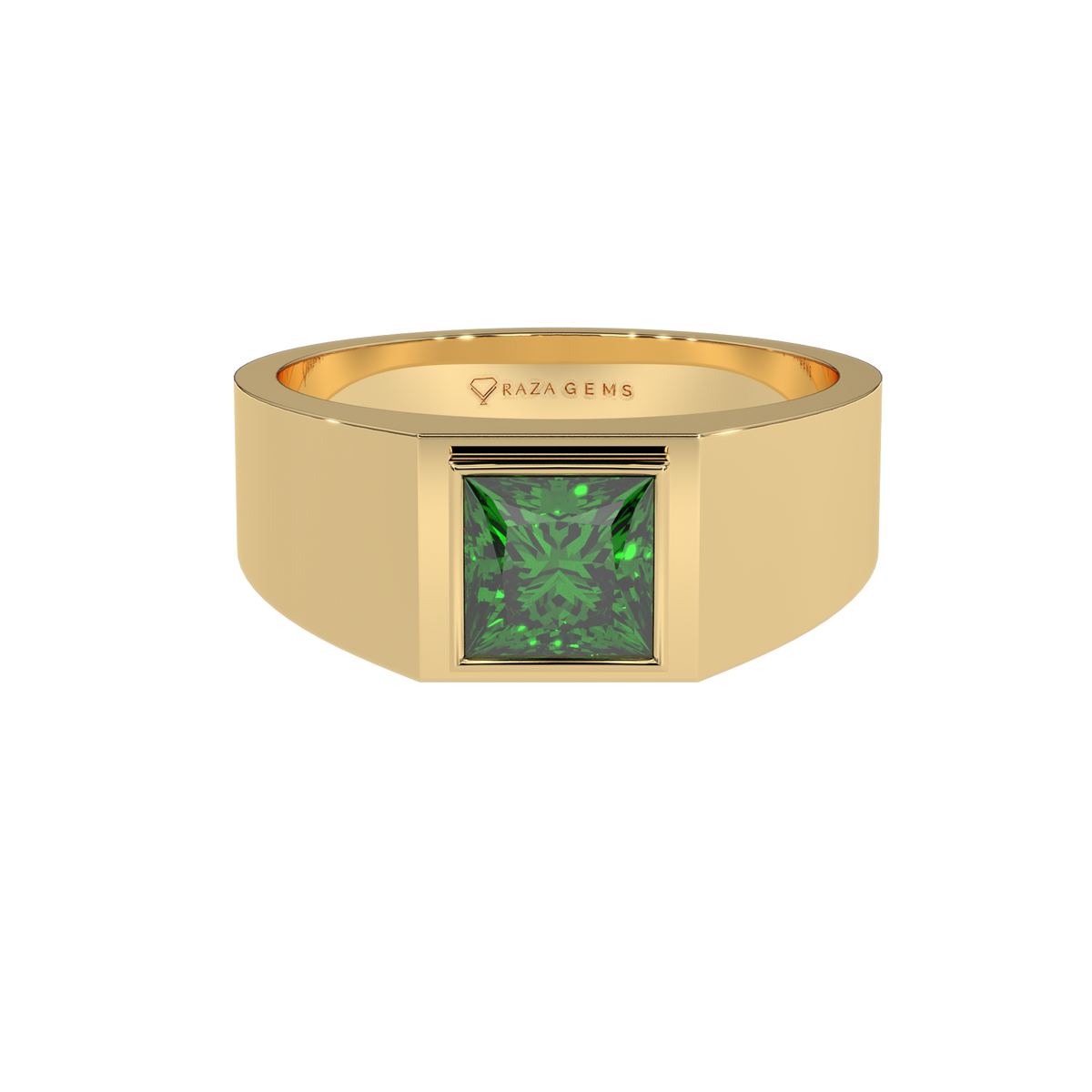 Emerald  Ring  Aurang 18K Yellow Gold