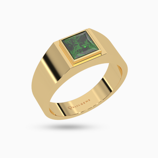 Emerald  Ring  Aurang 18K Yellow Gold