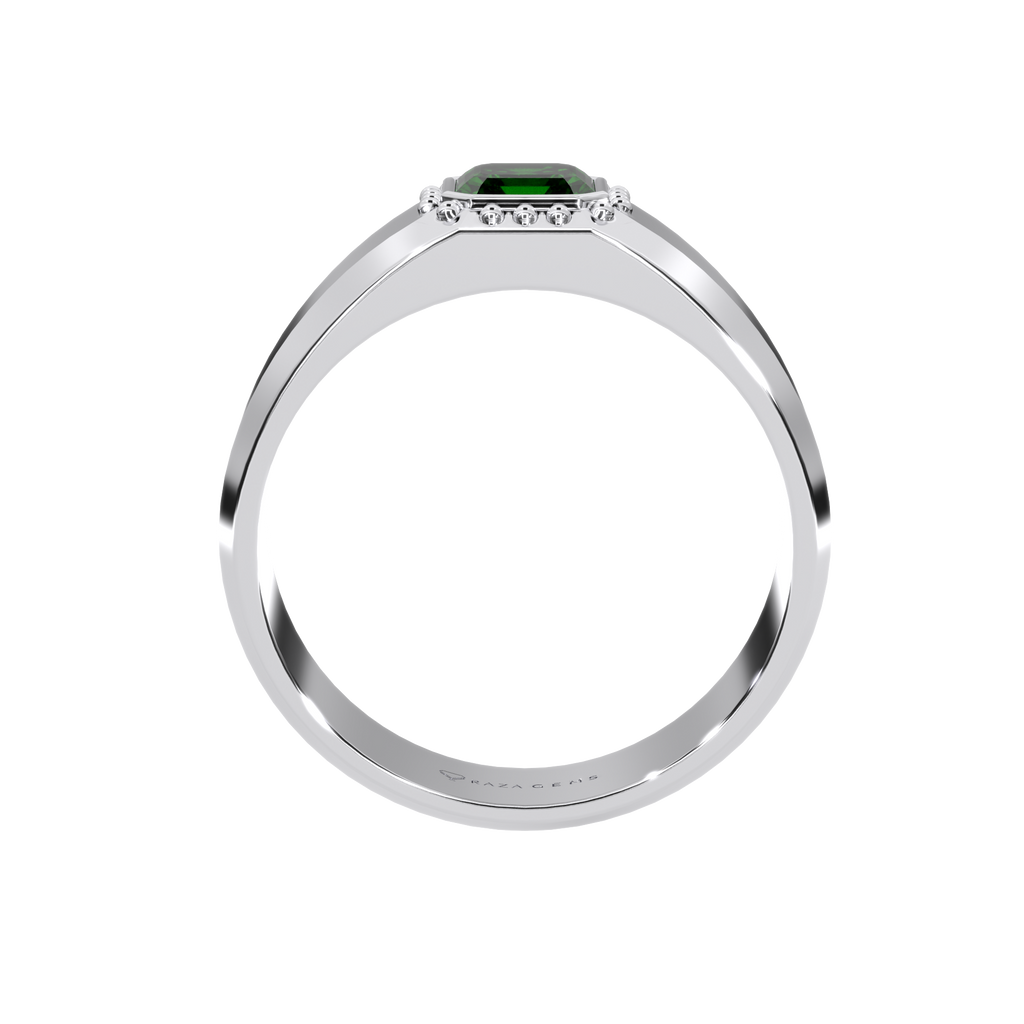 Emerald Ring BehrAd Silver