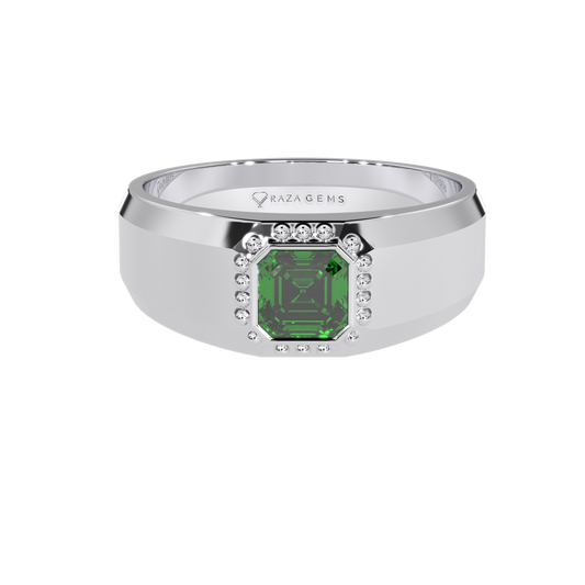 Emerald Ring BehrAd Silver