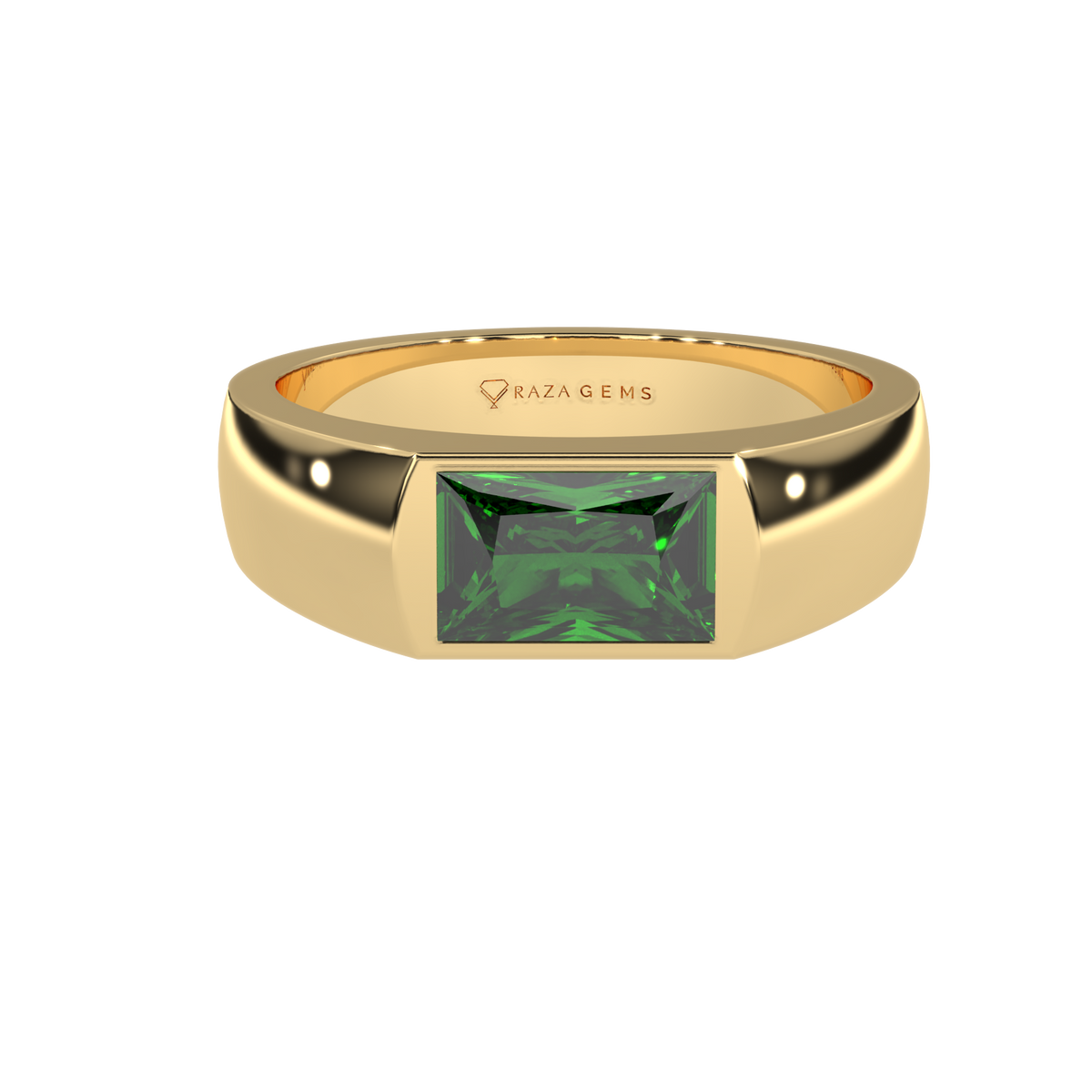 Emerald  Ring  Bozorgmehr 18K Yellow Gold
