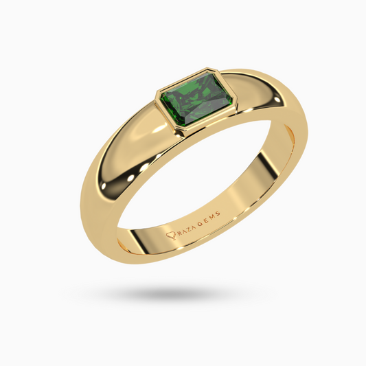 Emerald  Ring  Ebi  18K Yellow Gold