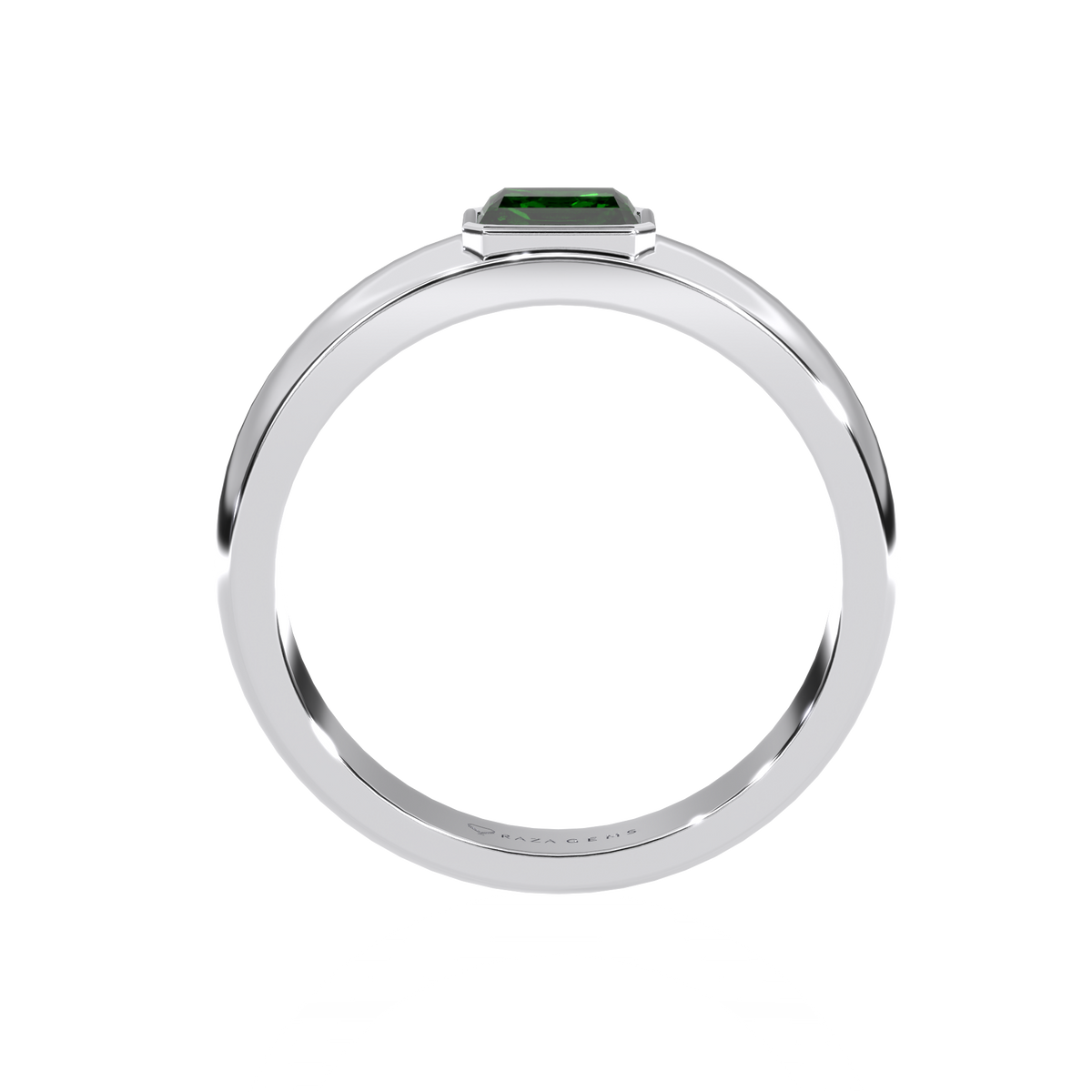 Emerald Ring EbrAhim  Silver