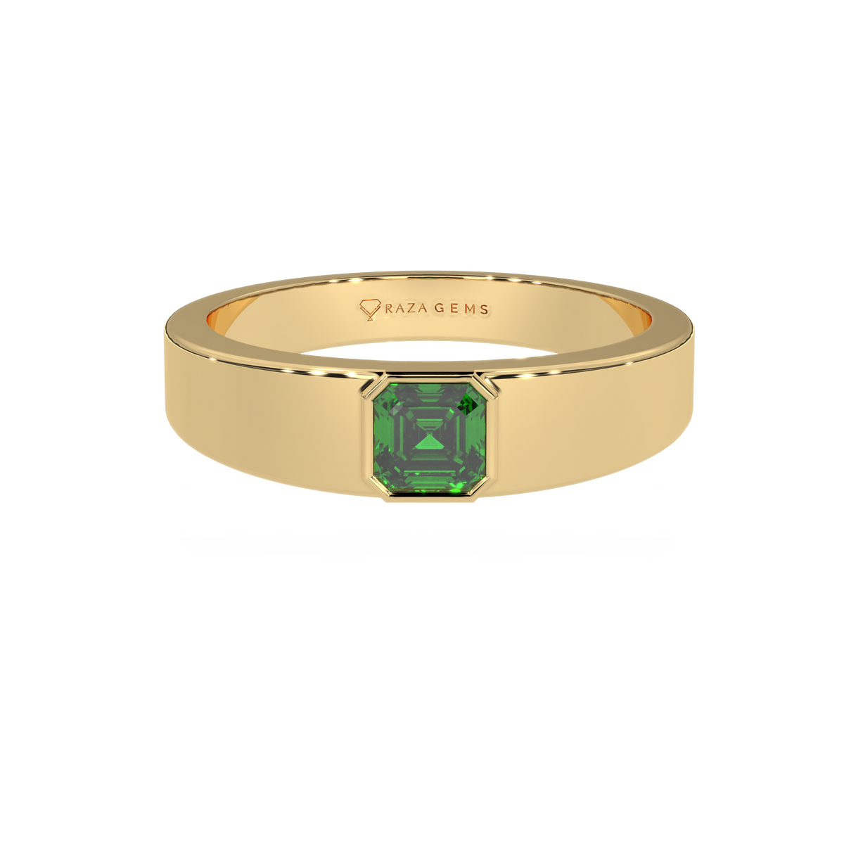 Emerald  Ring  FardAd 18K Yellow Gold