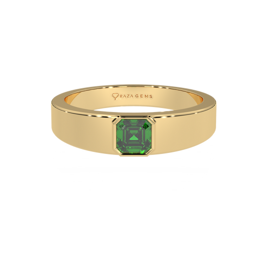 Emerald  Ring  FardAd 18K Yellow Gold