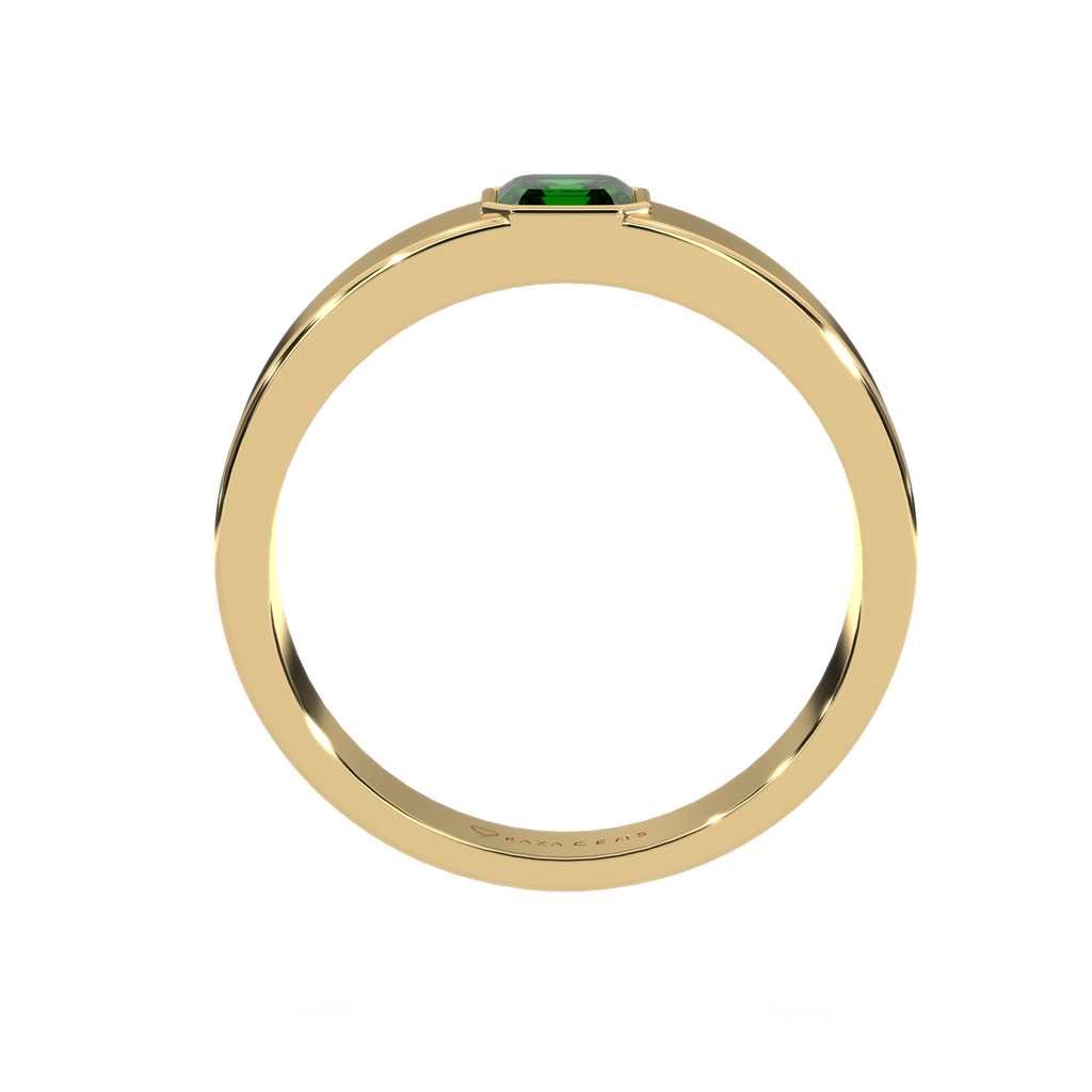Emerald  Ring  FardAd 18K Yellow Gold