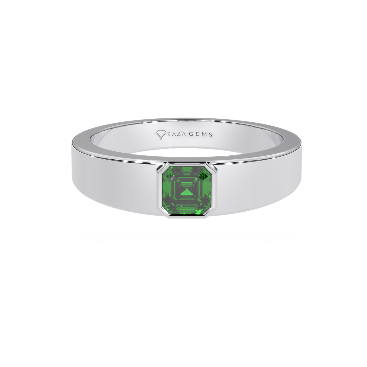 Emerald Ring Fardin  Silver