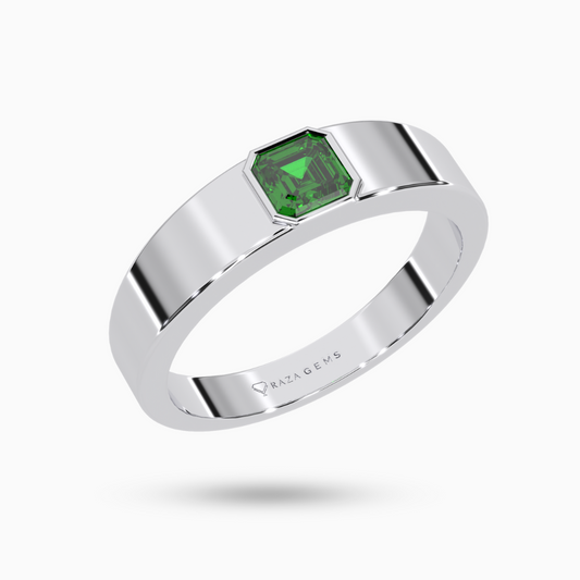 Emerald Ring Fardin  Silver