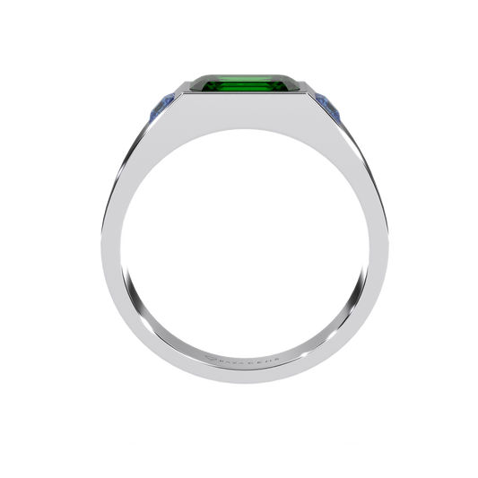Emerald Ring Farrokh Silver