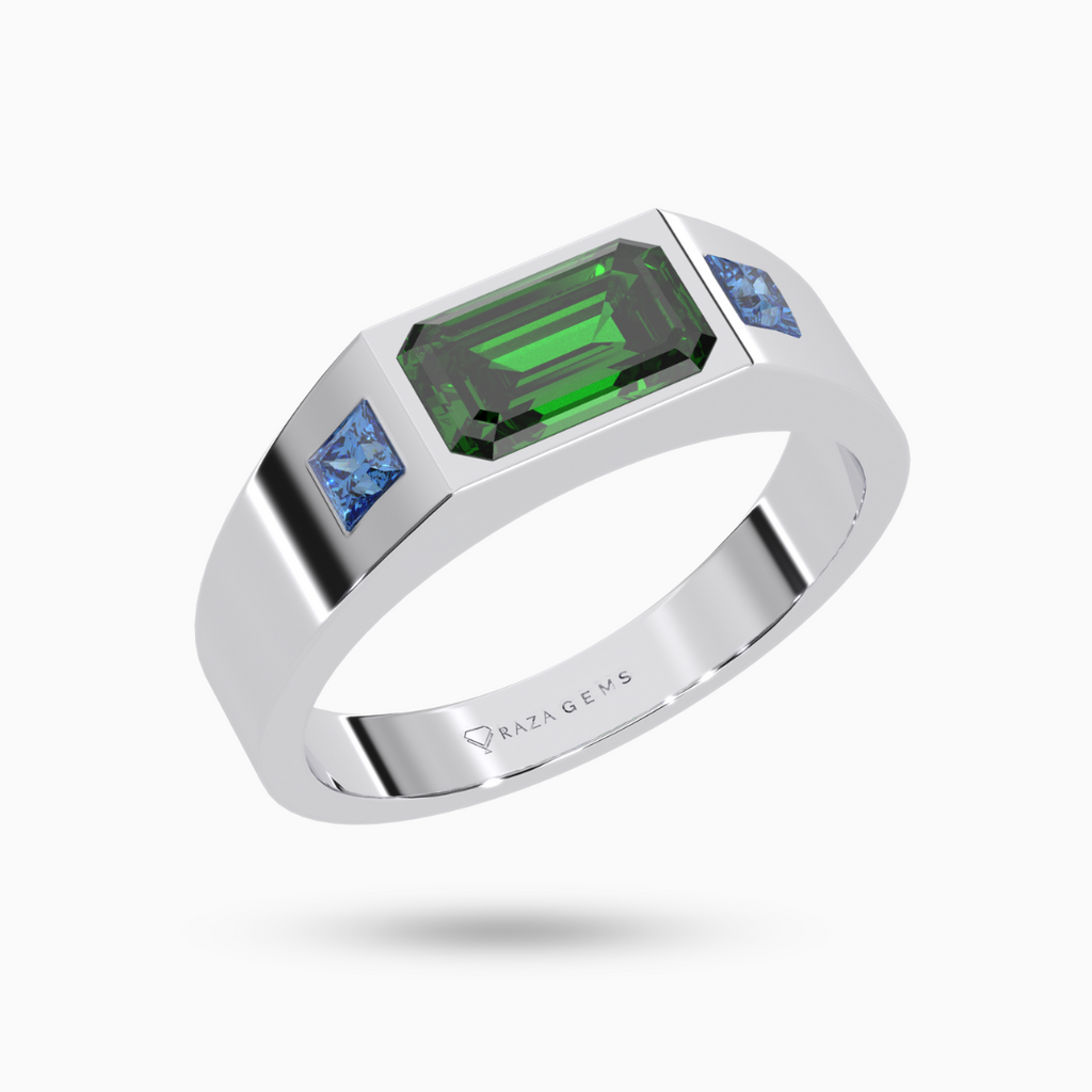 Emerald Ring Farrokh Silver