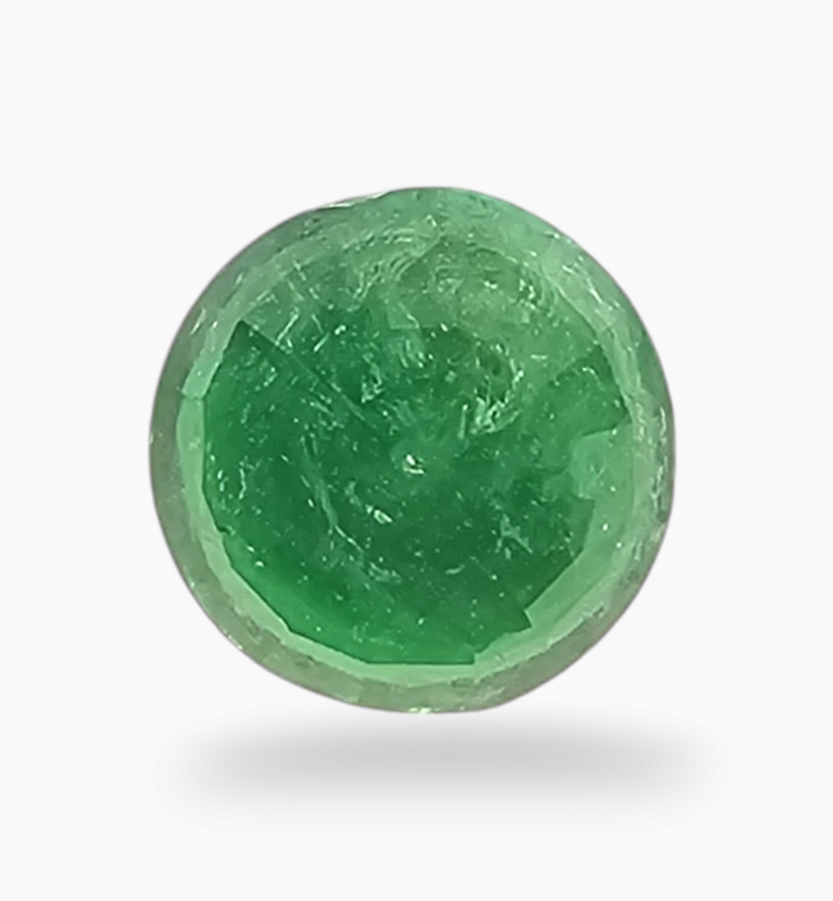 Natural Colombian Emerald Stone 2.73 Carat Oval Cabochon Shape Size 8.7x8.7mm