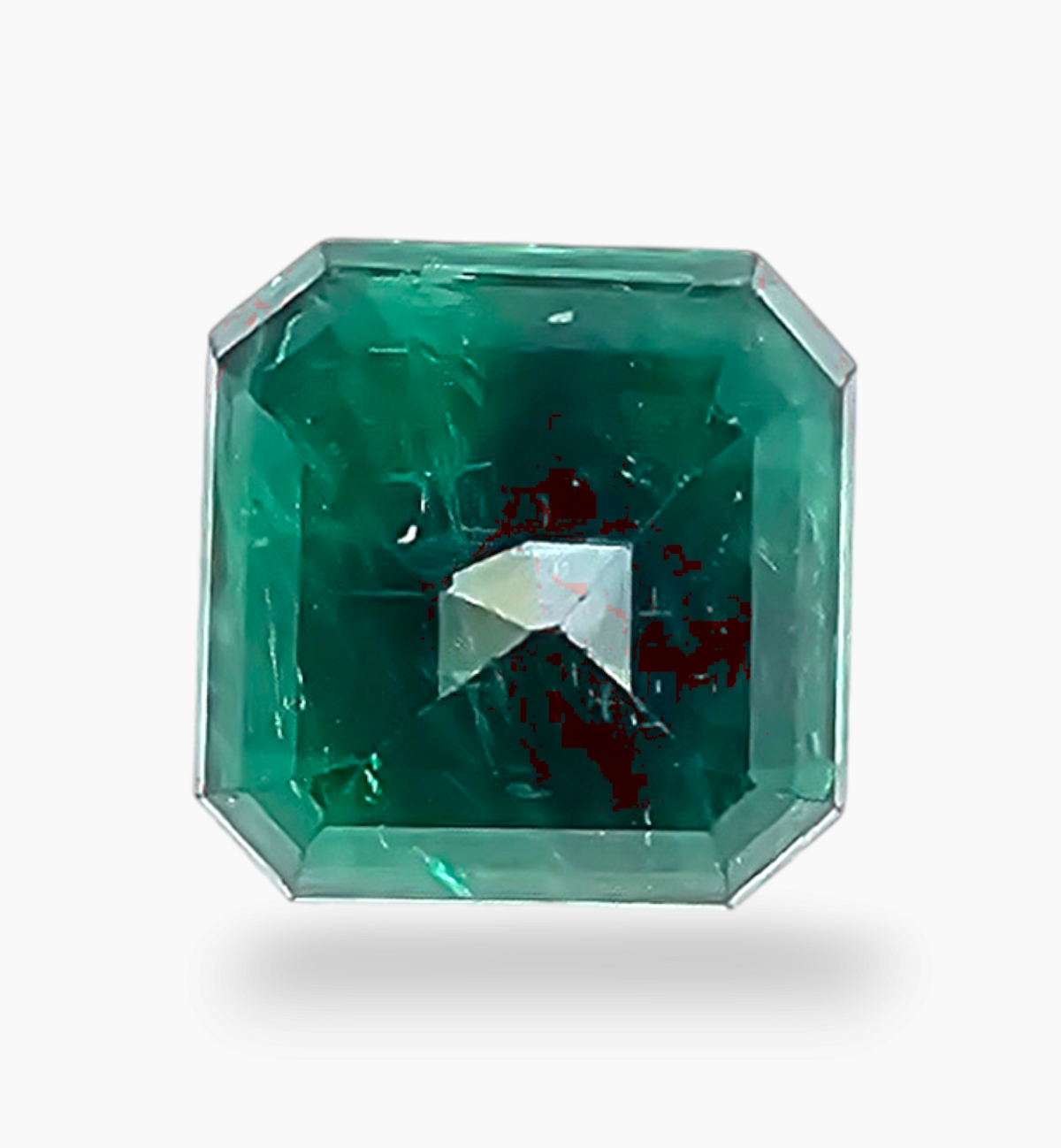 Natural Zambian Emerald Stone 4.87 Carat Asscher Cut Shape Size 9.3x9.5mm