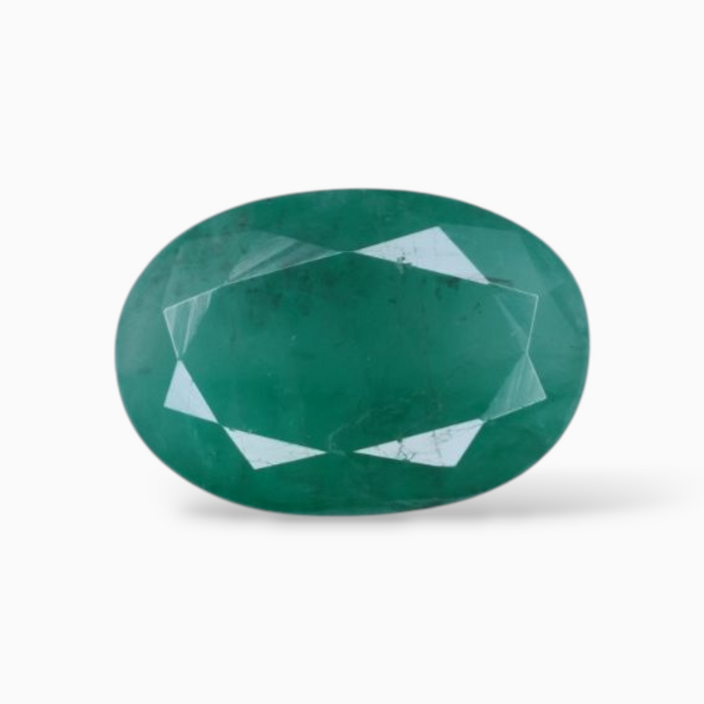 3.11 Carats Emerald Gemnstone In Oval Shape & Size 12.1x8.3mm